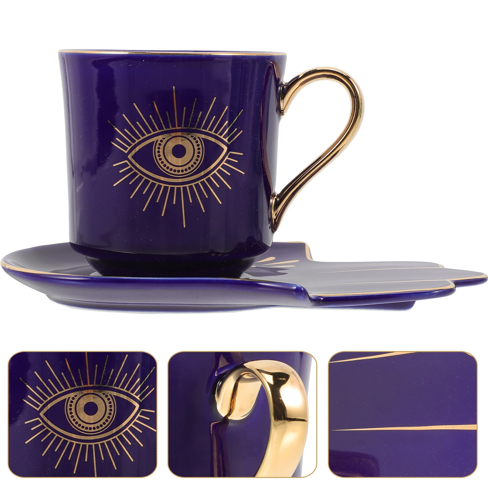 

Cup Coffee Mug Ceramic Eye Cups Mugs Tea Evil Porcelain Espresso Turkish Saucers Eyes Protection God Amulet Latte Mulled