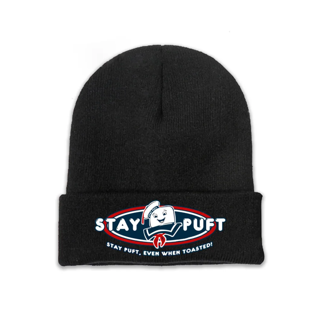 

Ghostbusters Pete Movie Skullies Beanies Caps Stay Puft Even When Toasted Knitted Winter Warm Bonnet Hats Unisex Ski Cap