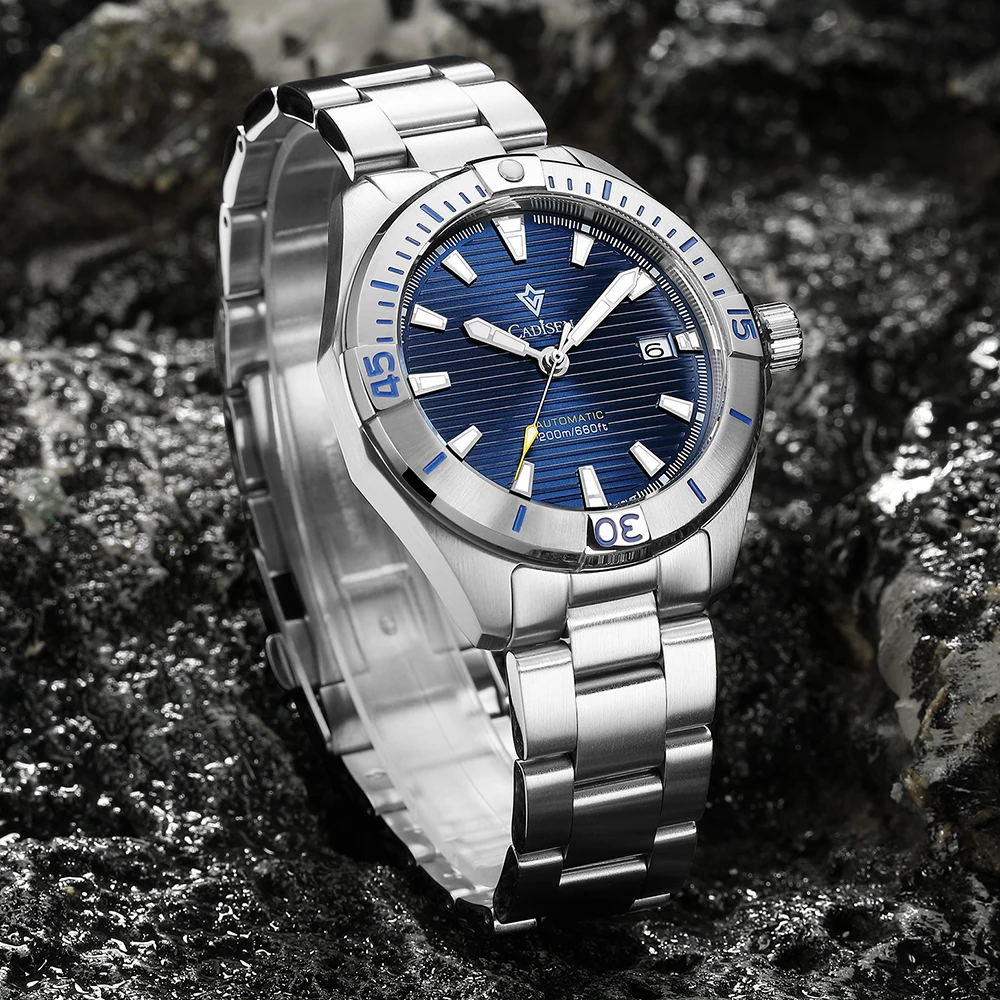 Мужские механические часы CADISEN из нержавеющей стали | AliExpress