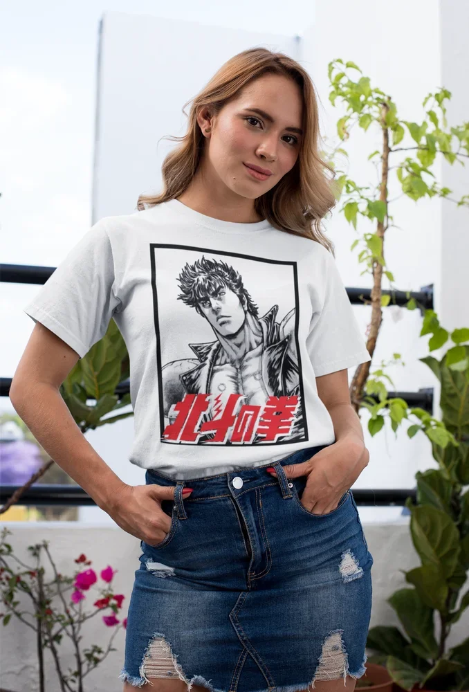 Футболка с изображением кулака Северной Звезды-Hokuto no Ken-Kenshiro-японское аниме