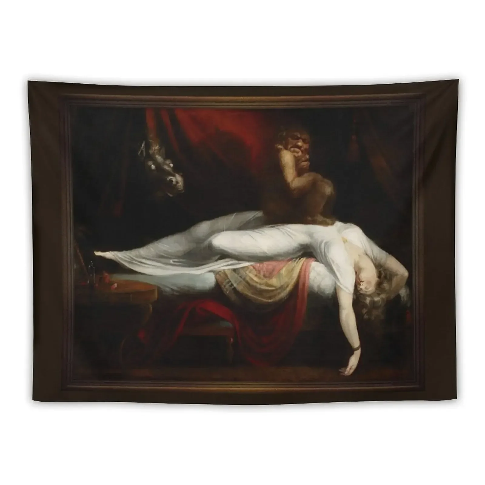 Гобелен с рисунком кошмара Генри фузели Репродукция старых мастеров аксессуары