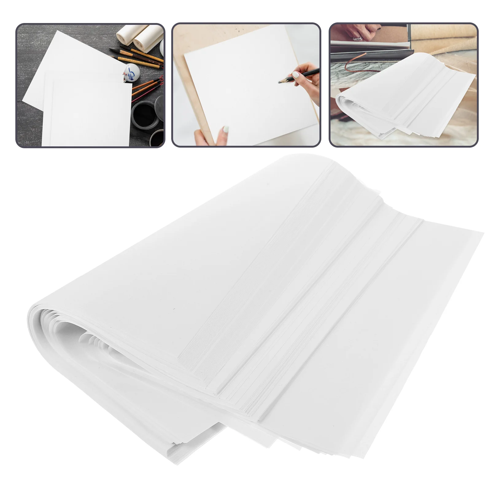 

100 Sheets Chinese Calligraphy Paper Rice Cardboard Paper Painting Calligraphy Japanese Traditional Drawing