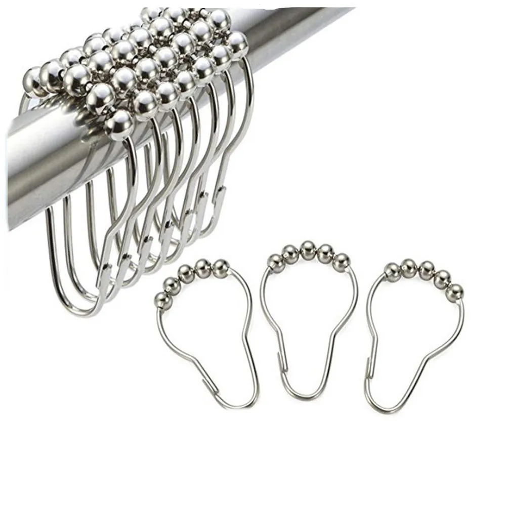 Рулонные металлические зажимы для ванной комнаты занавески душа домашний