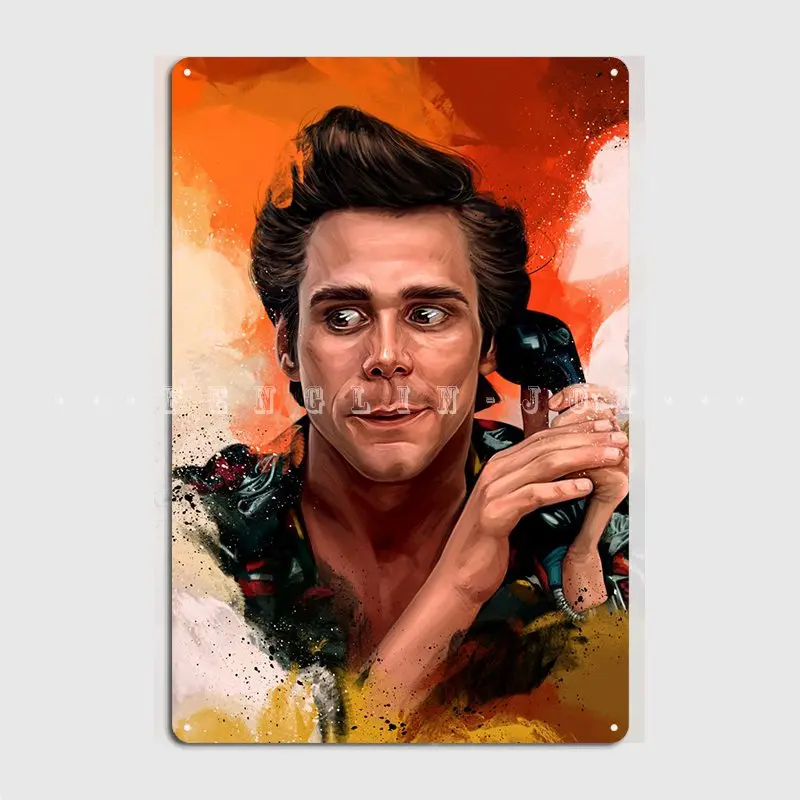 

Ace Ventura Poster Metal Plaque Club Bar Plaques Wall Pub Customize Tin Sign Poster