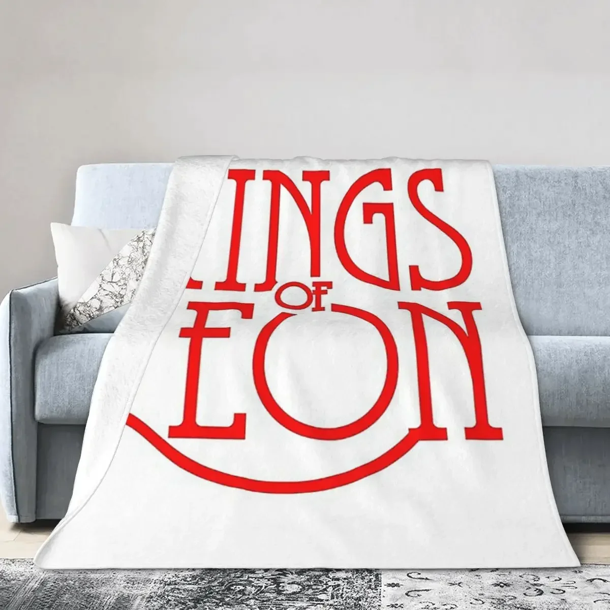 Одеяло с лучшим логотипом Короли Леона мягкое теплое Фланелевое покрывало