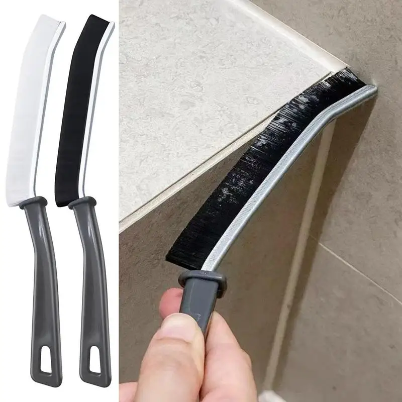 

Multi-functional Crevice Cleaning Brushes 2-in-1 Durable Household Groove Cleaning Tools Space-saving Storage Cleaners For Home