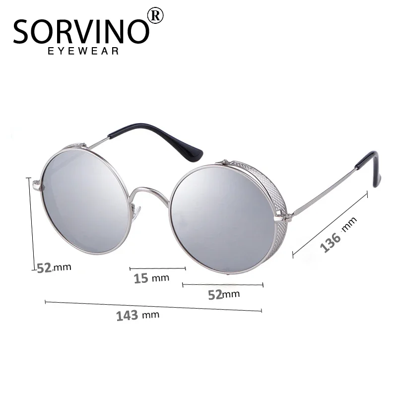 Солнцезащитные очки в стиле стимпанк для мужчин и женщин с защитой UV400