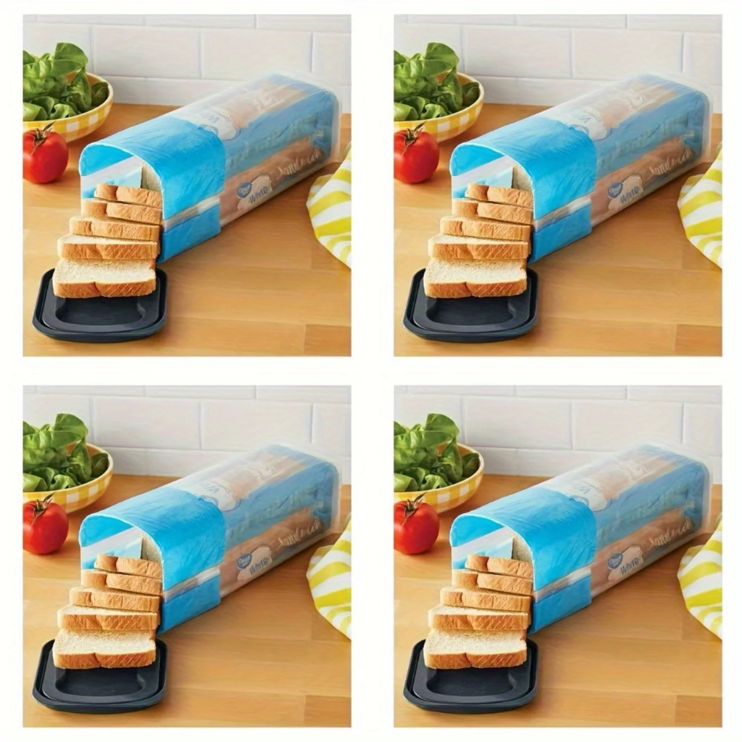 1 шт. инновационная коробка для хлеба многоразовый пластиковый контейнер с