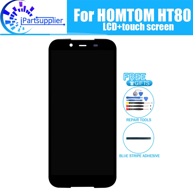 Купи HOMTOM HT80 ЖК-дисплей + сенсорный экран 100% оригинал проверенный ЖК-дигитайзер замена стеклянной панели для HOMTOM HT80 за 5,686 рублей в магазине AliExpress