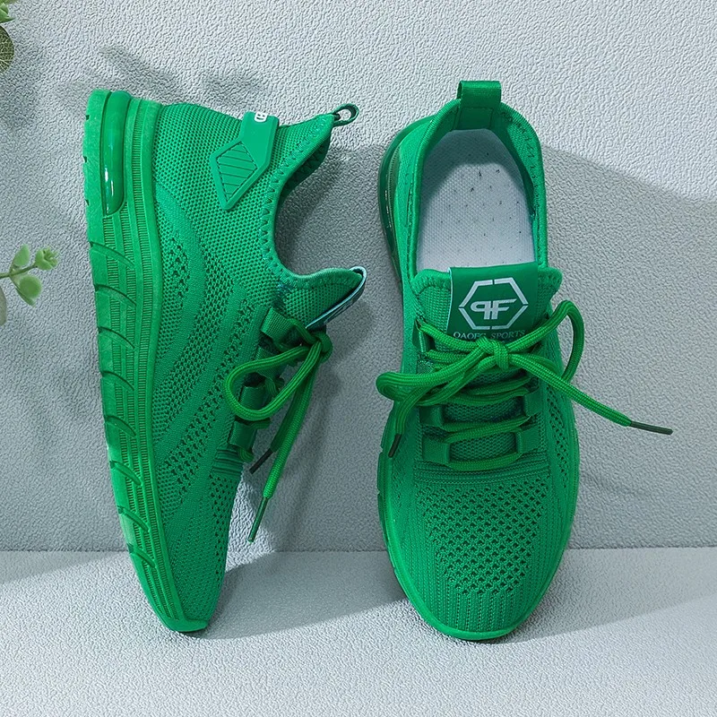 

Fashion Spring Female Sneakers Women Shoes Korean Mesh Green Ladies Shoes Woman Lace Up Red Black Casual Shoes Breathable 2022