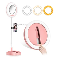 yingnuost 12inches selfie ring light photography led rim of lamp with mobile holder support tripod stand ringlight for fold usb