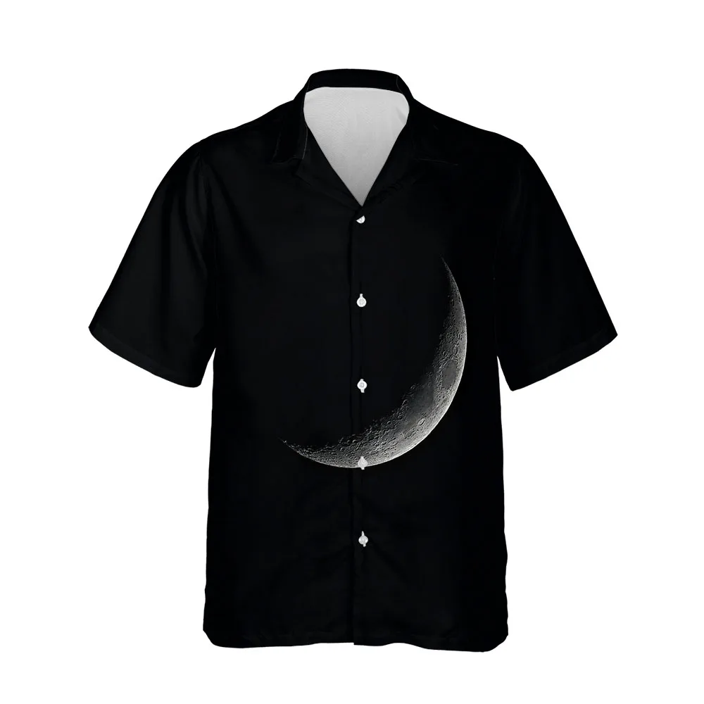 

Jumeast 3D Summer Men's Universe Color Print Shirt Clothing Fashion Decoration Short Sleeve Casual Shirt Oversized Streetwear