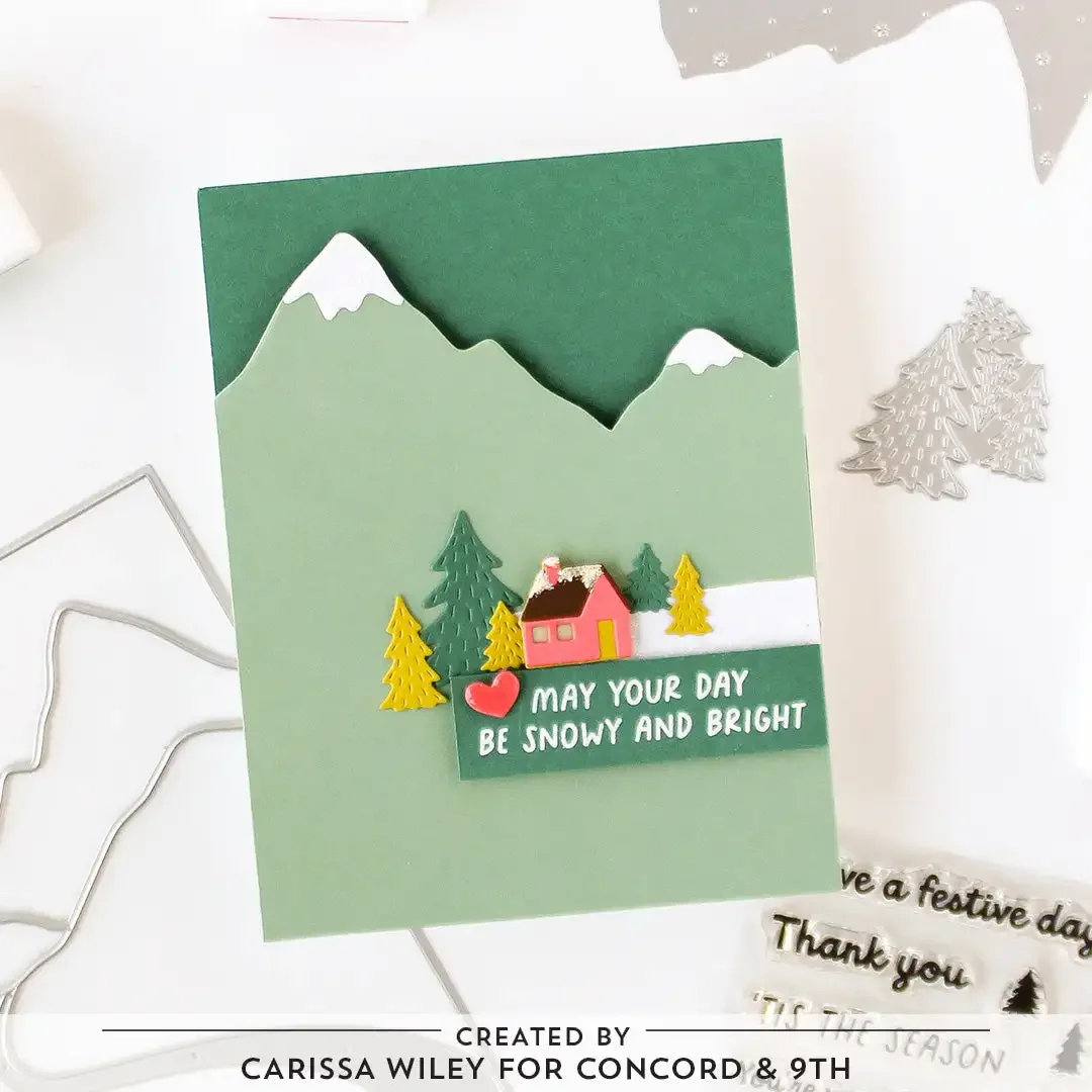 2024 прозрачные штампы для Alpine Village House металлические DIY скрапбукинга изготовление