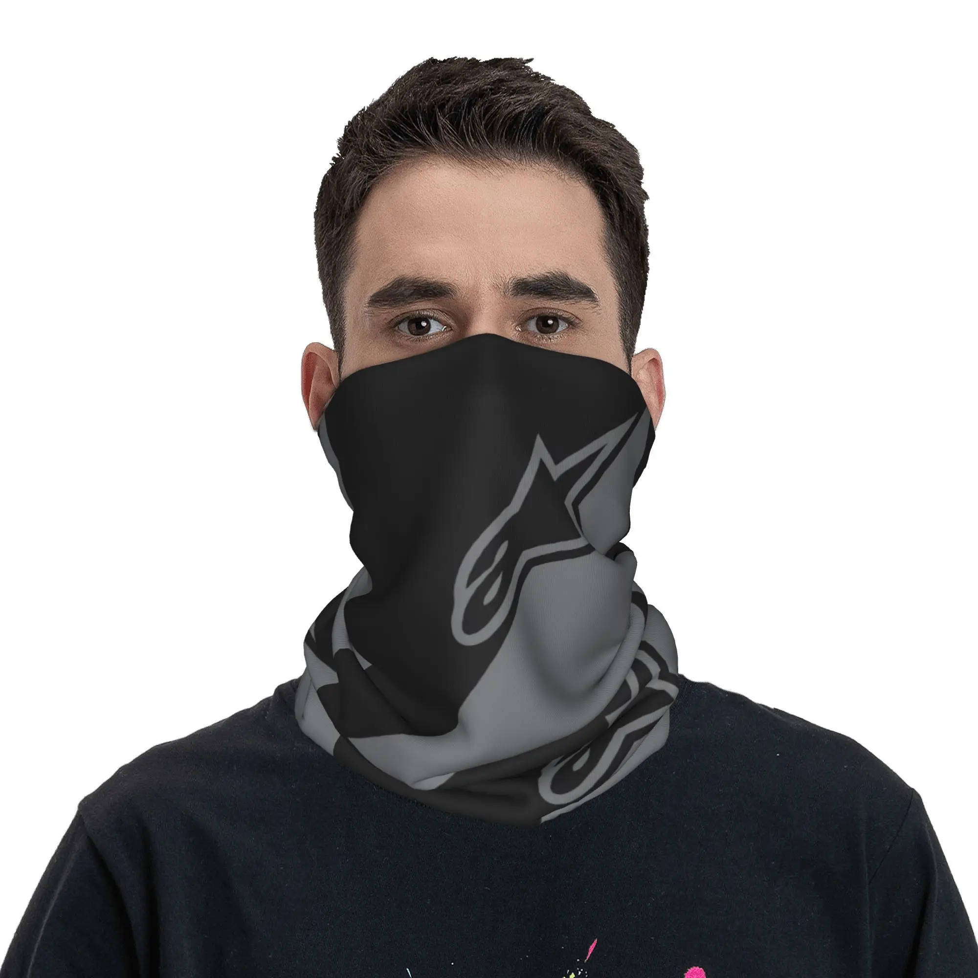 Бандана на заказ для мотокросса эндуро зимняя теплая повязка шею ветрозащитный