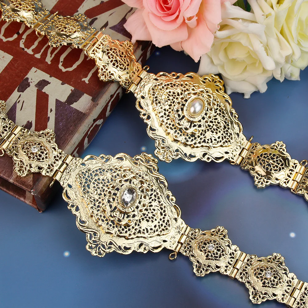 

Neovisson Algeria Morocco High Quality Belt For Women Arab Handmade Adjustable Length waistband Clothing Accessorie