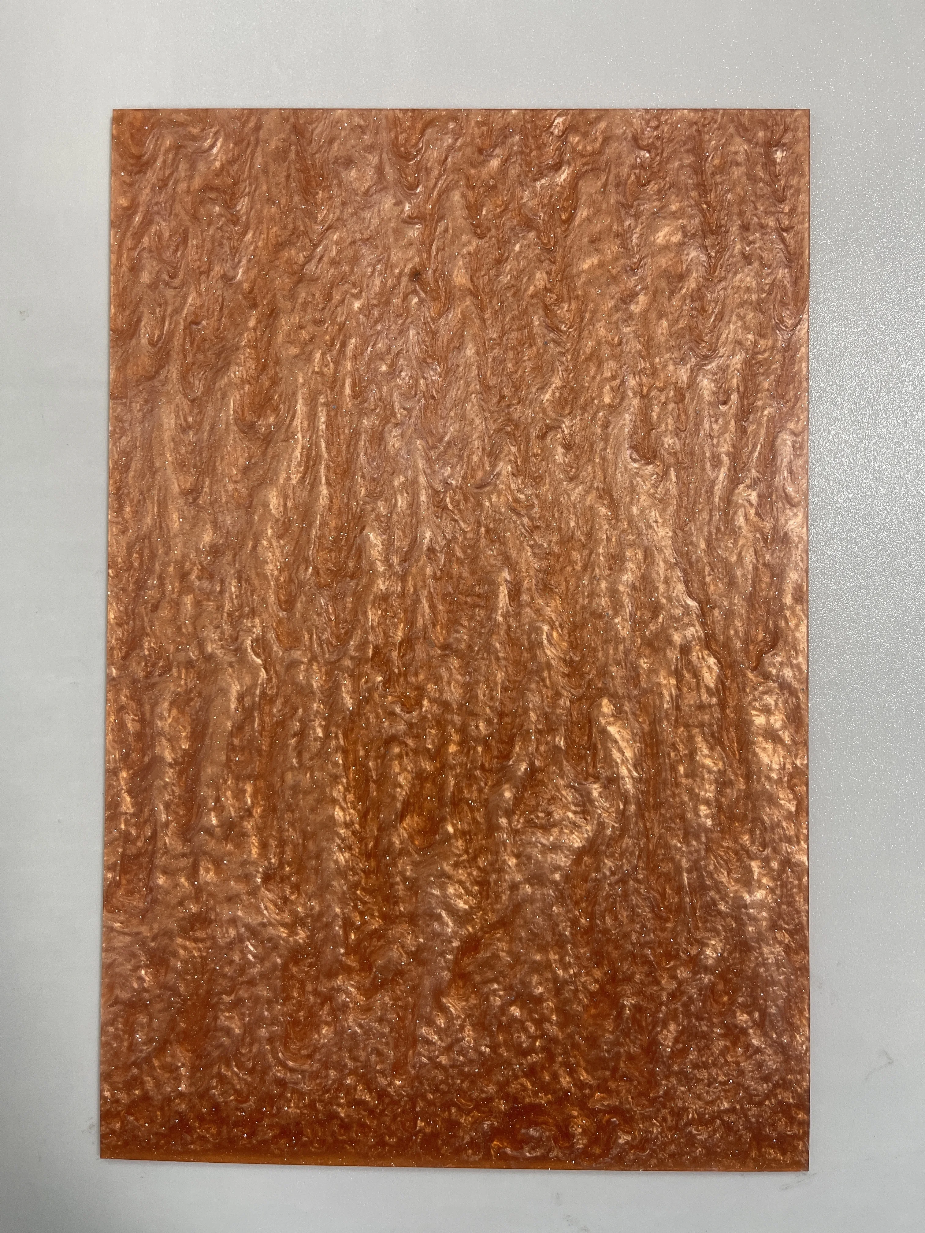 Акриловые листы оранжевого звездного неба с жемчужным блеском акрил 12x8 дюймов