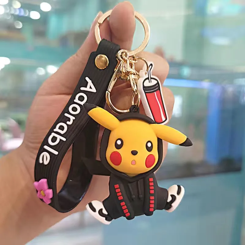 

Фирменный автомобильный кулон, креативные индивидуальные силиконовые аксессуары, мультяшная кукла, сумка, кулон, брелок, модная анимация, периферийные игрушки