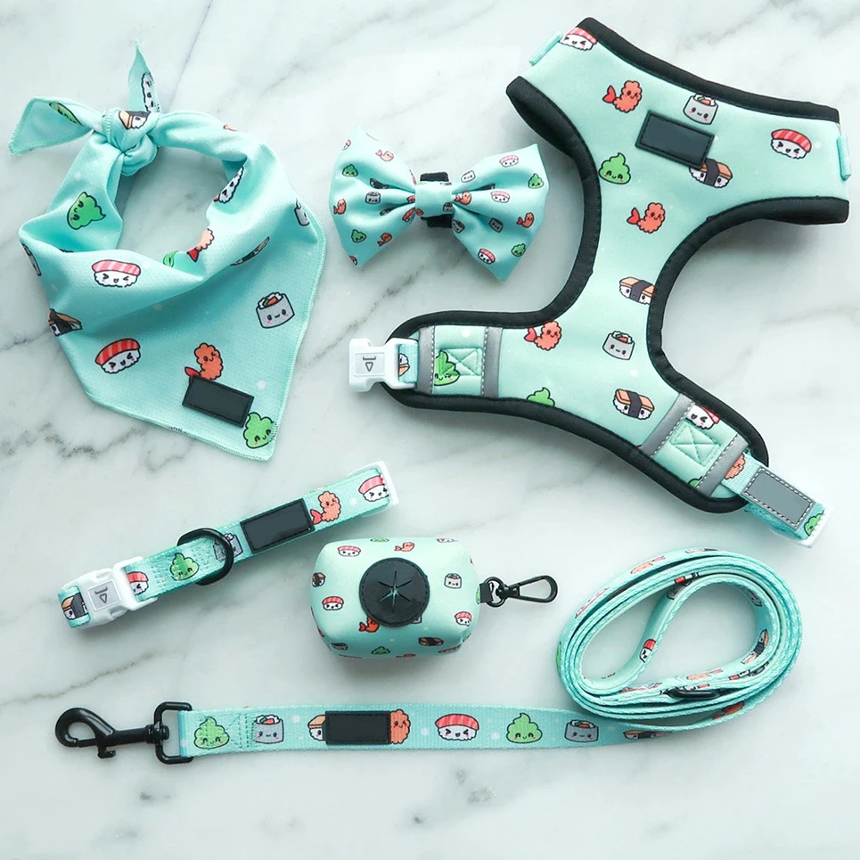 

Cat Dog Harness Adjustable Vest Walking Lead Leash for Puppy Dogs Collar Polyester Mesh Harness for Small Medium Dog Cat Pet