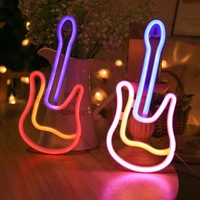 new led guitar neon light violin modeling light bar music atmosphere decorative light night light