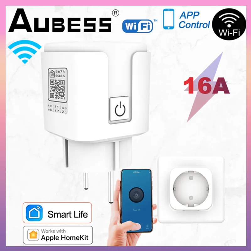 

Умная розетка с поддержкой Wi-Fi, 16 А