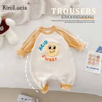 rinilucia baby boy clothes newborn baby onesies soft and comfortable cotton cartoon print baby girl boy clothes jumpsuit