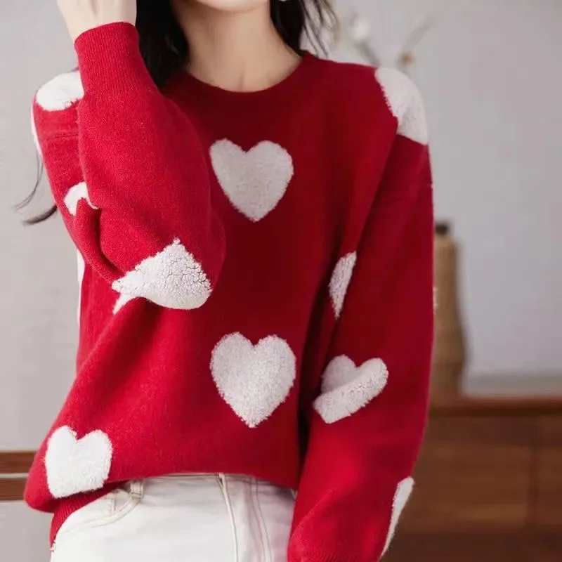 Новинка Осень/Зима Модный корейский выпуск свободный и универсальный вязаный - Цена: 2200