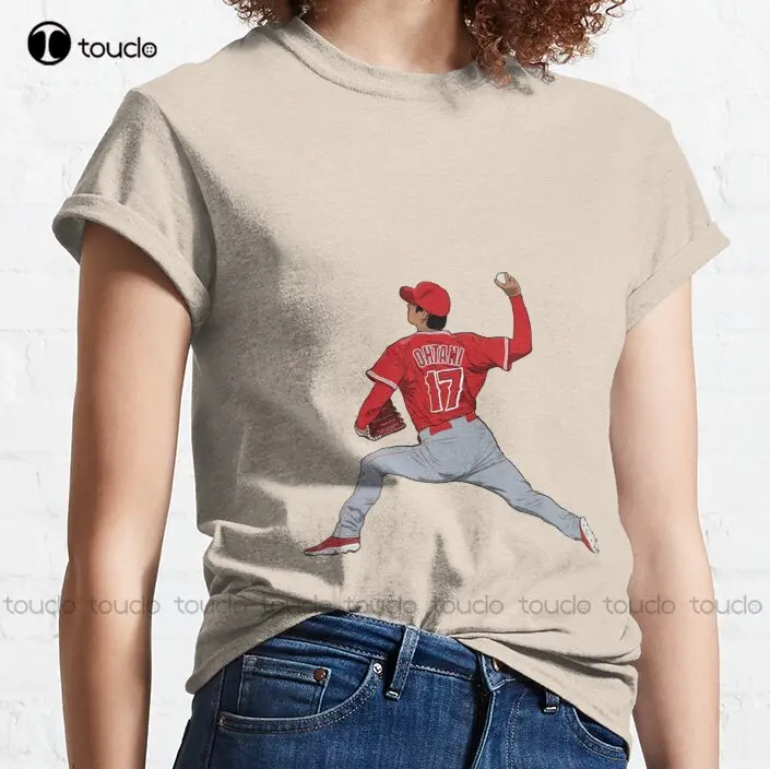 

New Shohei Ohtani Sho Time Baseball Pitching Classic T-Shirt Cotton Tee Shirt S-5Xl