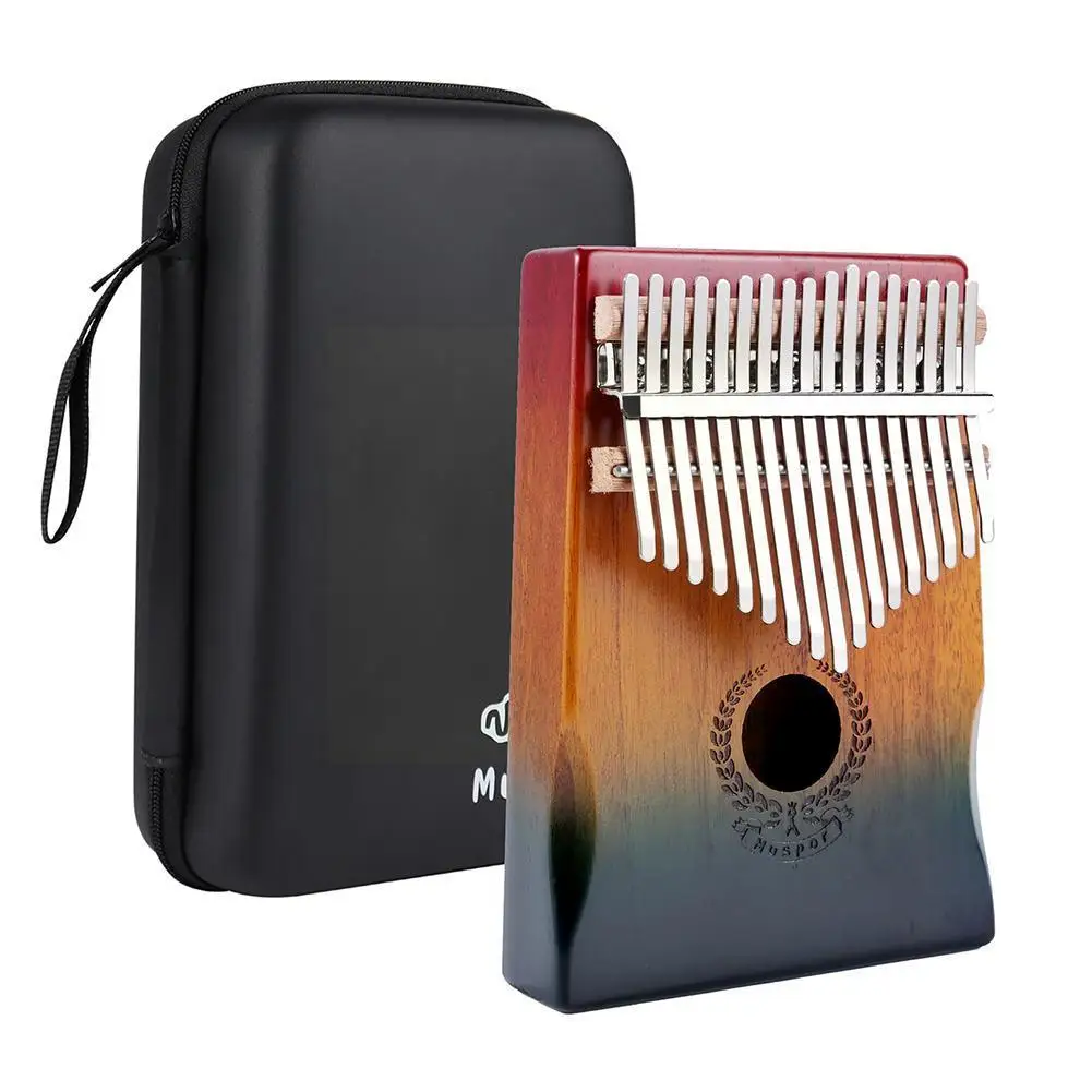 

Kalimba Thumb Piano 17 Keys Mahogany Wood Portable Finger Piano Combinations Gifts For Beginner Kids D7t5