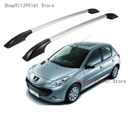 

Для Peugeot 207, Peugeot 206, автомобильный багажник из алюминиевого сплава на крышу, багажник, балка, декоративные автомобильные аксессуары