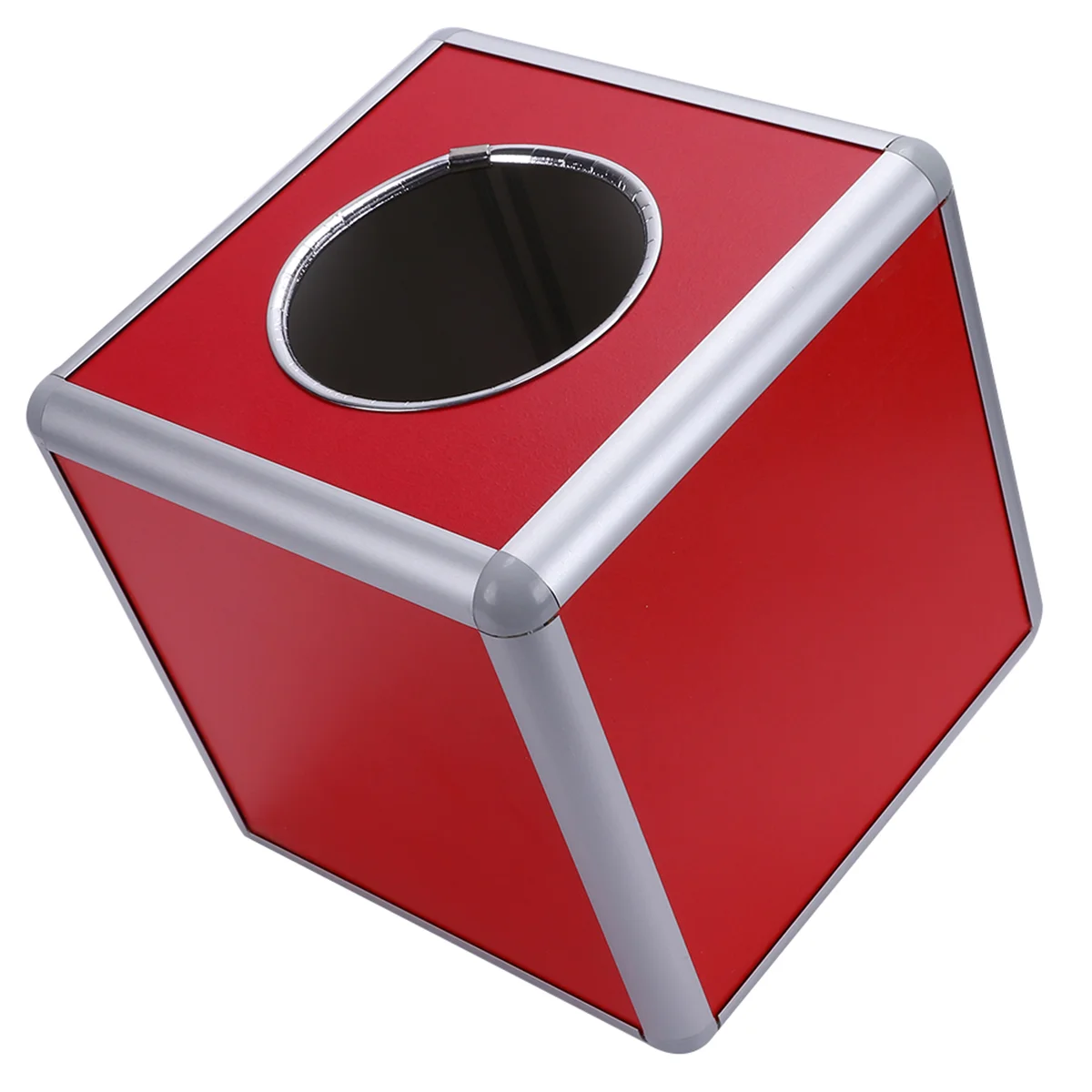 

Box Draw Box Alloy Storage Bin Lottery Box ( Red )