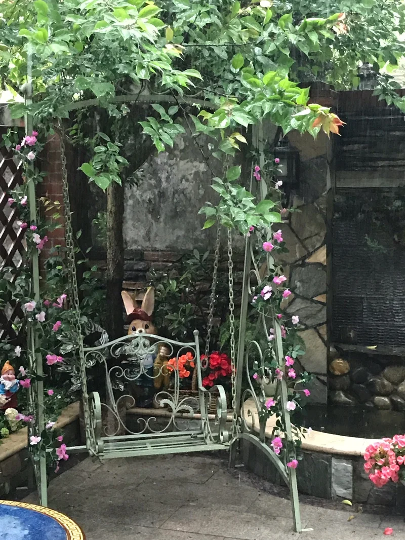 Уличные качели для террасы подвесной гамак с металлическими качалками уличная