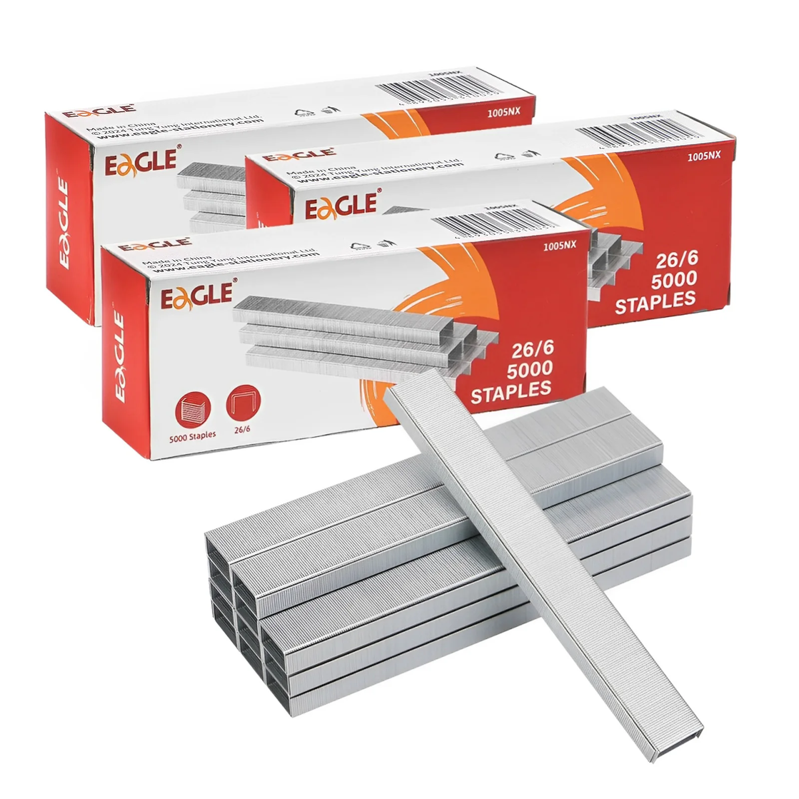 

Скобы Eagle No 26/6 металлические 15000 шт