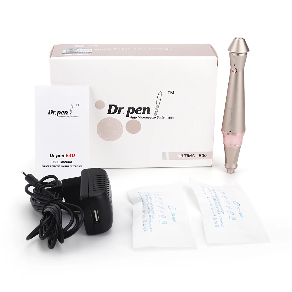 Professional Dr Pen E30 Wireless Derma Pen Microneedle Home Use Beauty Machine Microniddle Roller for Face Skin Care Kit Tools