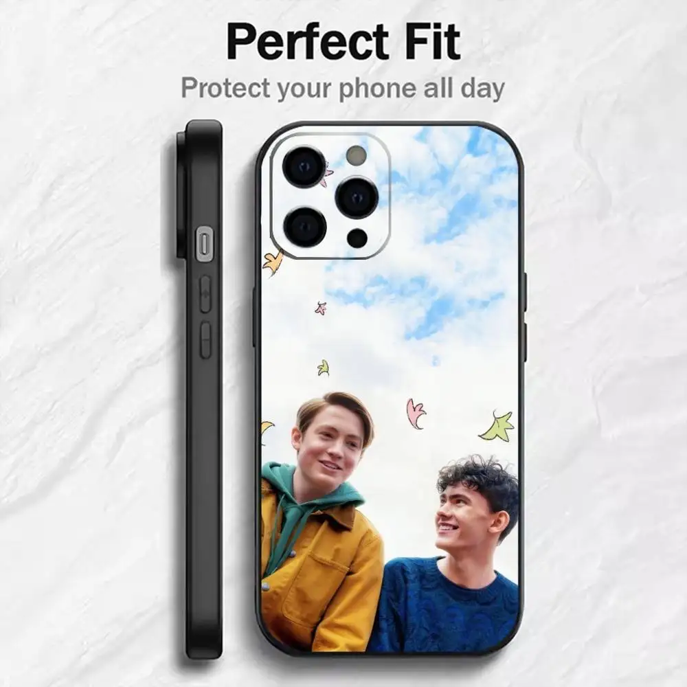 Чехол для телефона Truham Grammar School H-Heart-stopper для iPhone 17, 16, 15, 14, 13, 12 Plus, Max, мягкий силиконовый, черный (art.: 3920d97a593b6) - 3920d97a593b6