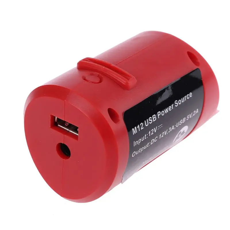 

Сменное зарядное устройство USB 12 В постоянного тока M12 для Milwaukee 49-24-2310 48-59-1201, литиевая батарея, портативное, легкое, беспроводное, Power J2FA