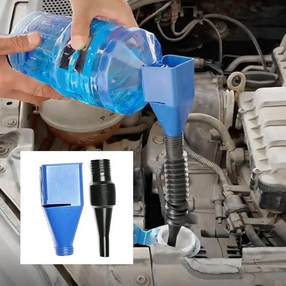 

Motorcycle Oil Funnel Refueling Anti-corrosion Engine Retractable Automotive Filter Prevent Tools Fits For Most Oils Flexibility