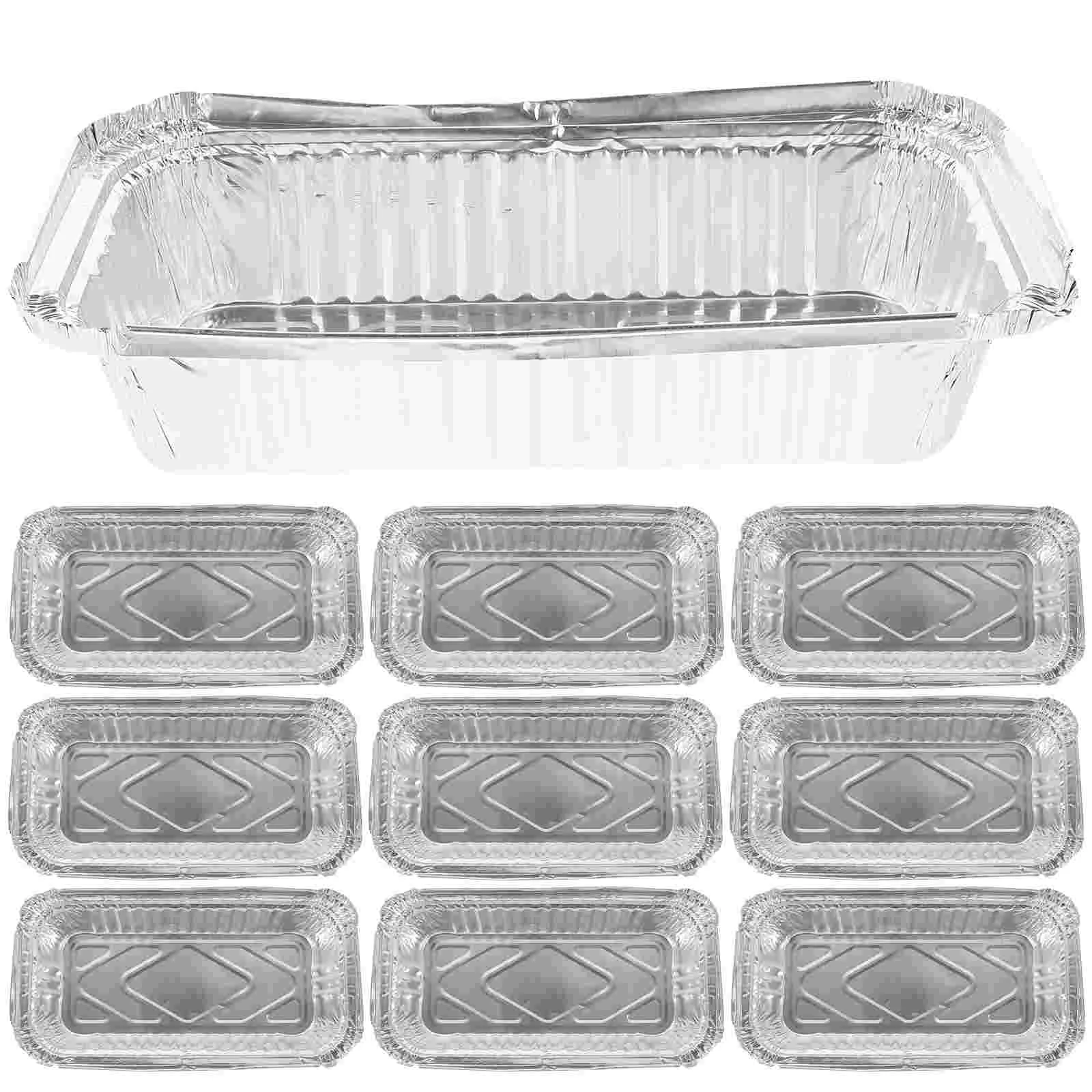 

Pantray Boxes Pansdisposable Grill Grease Aluminum Bbq Baking Liner Out Chafing Loaf Box Tin Take Container Roasting Broiling