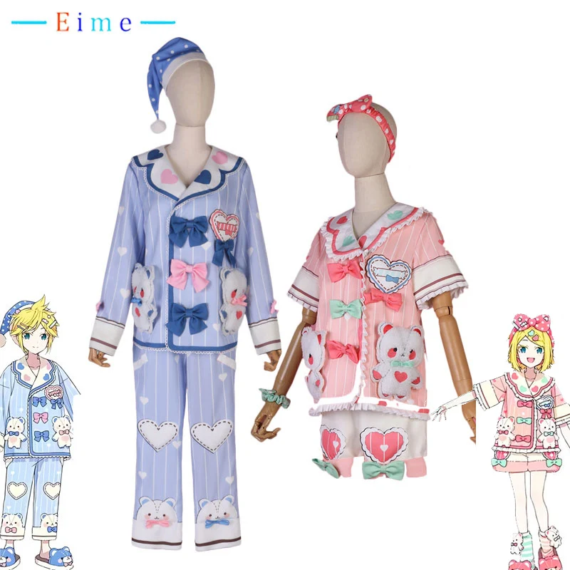 

PJSK Hanasato Minori Aoyagi Toya Cosplay Game Project Sekai Colorful Stage Cosplay Costume Cute Pajamas Party Suits Custom Made