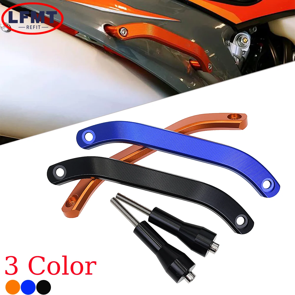 Алюминиевая задняя пассажирская рукоятка с ЧПУ для KTM 125-450 SX/SXF/XC/XCF Husqvarna FC FX TX TC TE FE