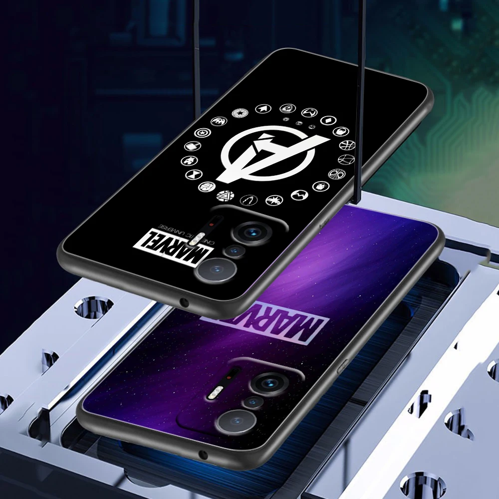 Чехол с логотипом Marvel мстители для Xiaomi Mi 12 11T 10T 11 10 10S Ultra Lite Pro Note10 5G силиконовый