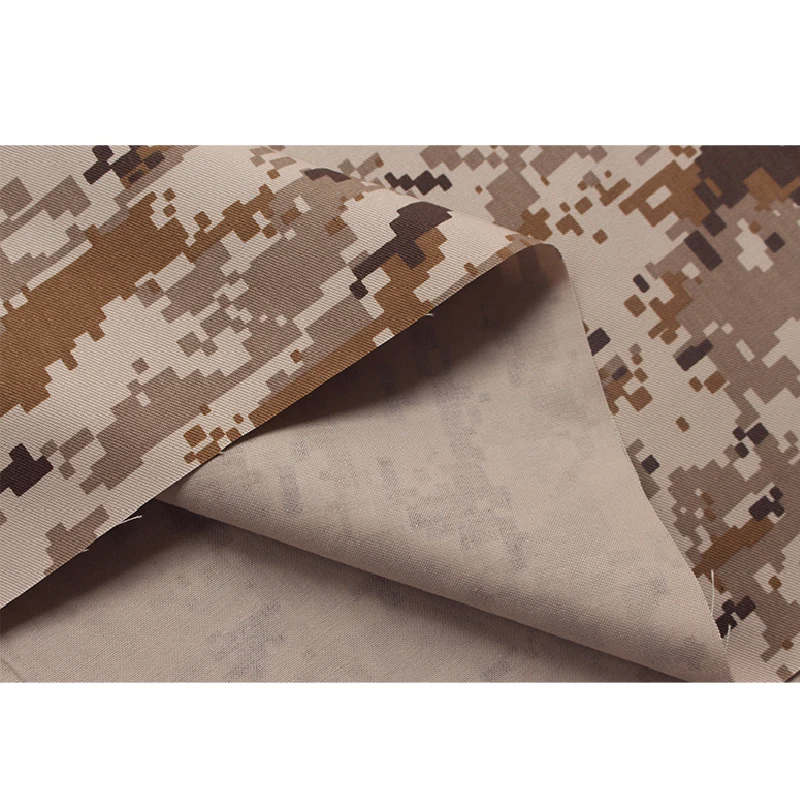 

Camouflage Clothing Fabric Thickened Outdoor Leisure Foreign Military Polyester Cotton Blended Twill Handmade Cloth