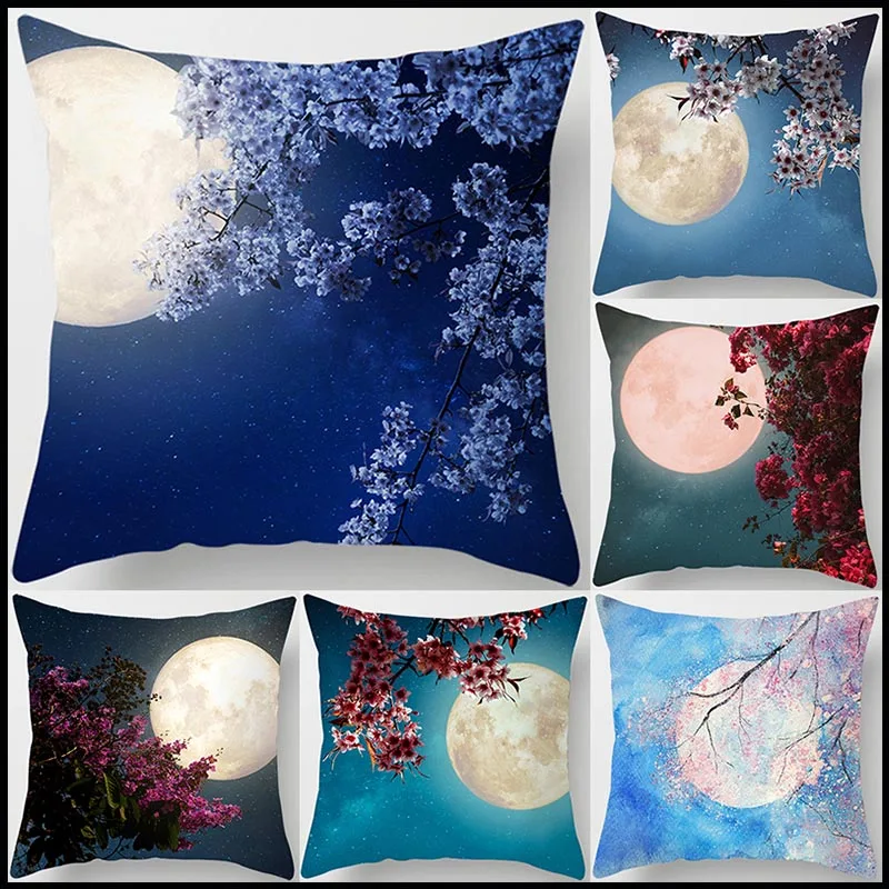 

Moon Collection Home Decor Pillowcase Square Pillowcase Home Office Decor