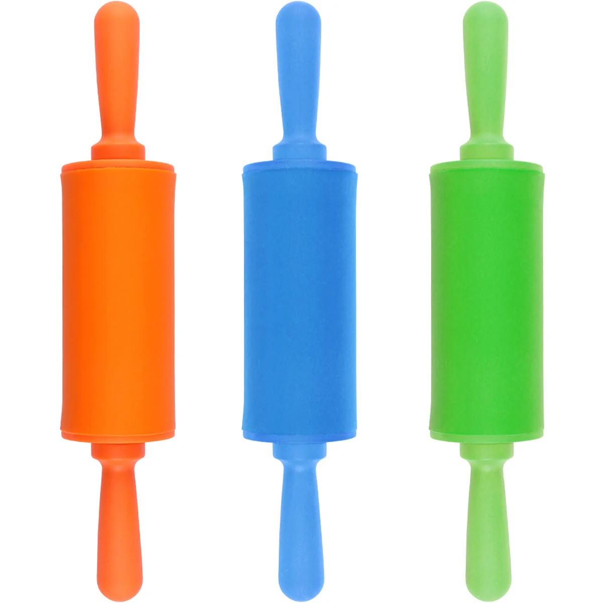 

STOBOK 3pcs Children's Handmade Clay Stick DIY Ultra Light Rolling Pin Smart Dough Tools Kit Extruder Tools (Random Color)