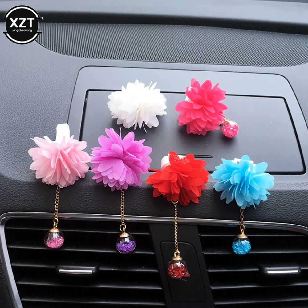 

Car Air Outlet Aromatherapy Clip With Flower Styling Car Air Freshener Outlet Perfume Solid Perfume Diffuser Flower Decor Clips