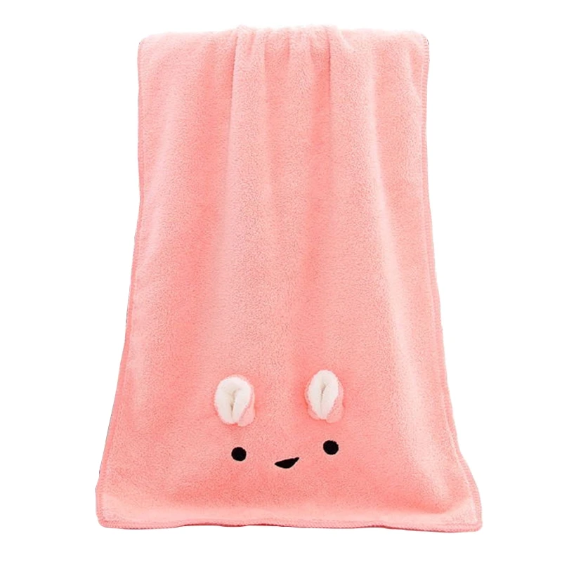 

New Cute Bunny Bath Towel for Adults Kids Ultra Soft Towel Hand Face Towels Coral Velvet Highly Absorbent Washcloths