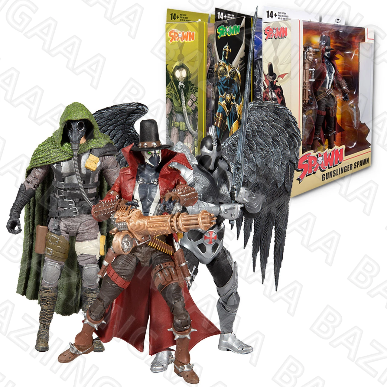 

McFarlane Toys Soul Crusher/Gunslinger/Dark Redeemer Spawn Bundle 18cm Action Figure Toys Collection Doll Model Garage Kit DC