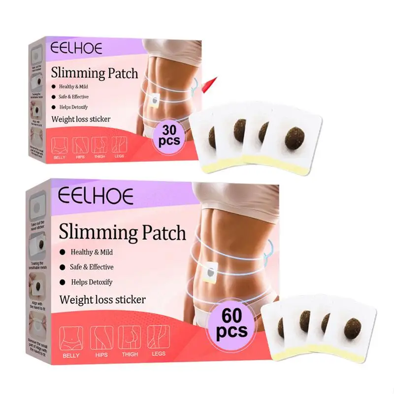 

Belly Patch For Weight Loss 30/60PCS Natural Herbal Belly Button Stickers Natural Herbal Slimming Patches Effective Herbal