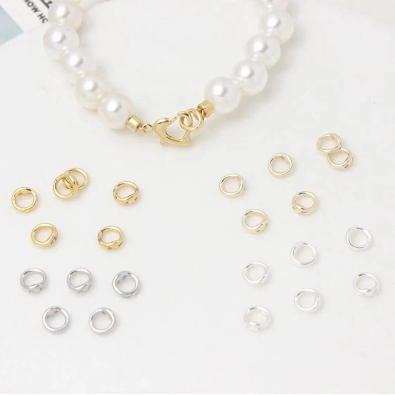 Прочные соединительные кольца с двойным отверстием ювелирные застежки для