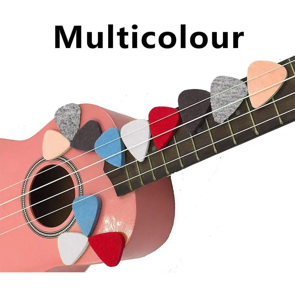 

Multi Color Guitar Pick Ukulele Wool Felt Picks Ukulele Soft Felt Picks For Ukulele Banjo Guitar Accessories