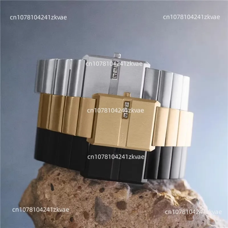 Модные креативные нишевые часы женские новые кварцевые со стальным импульсом в